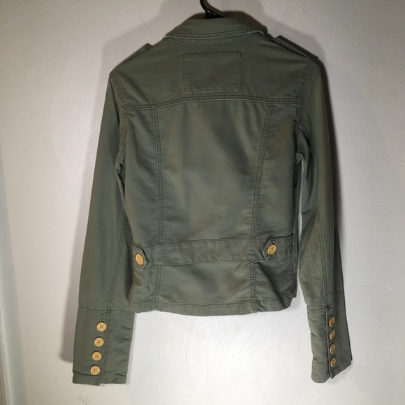 Olive Green Hollister Jacket Small - Picture 5 of 6